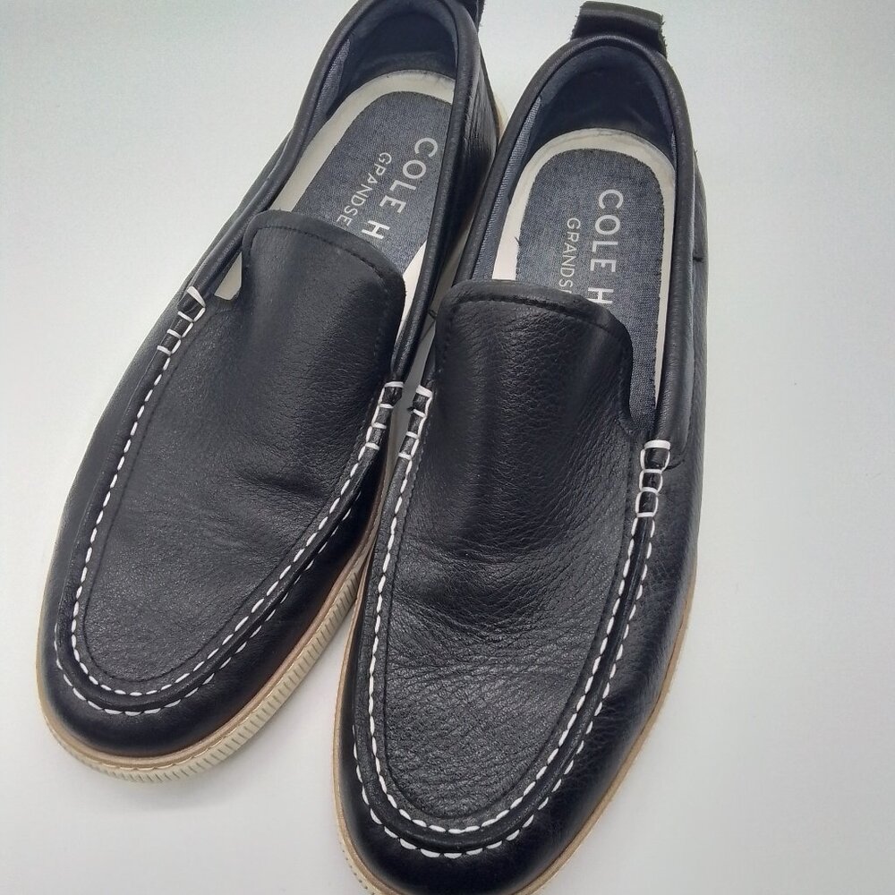 COLE HAAN CLOUDFEEL WEEKENDER 2.0 VENETIAN LEATHER SLIP ON LOAFER NAVY SIZE 11M